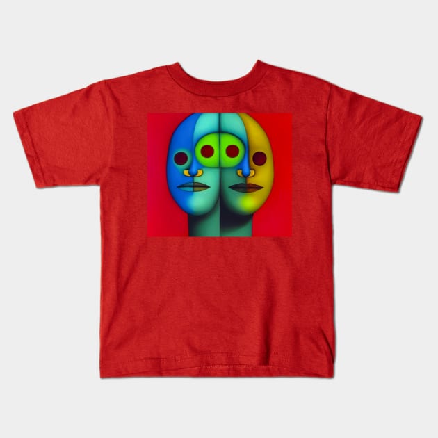 Nose Clips and Red Eyes Kids T-Shirt by PictureNZ